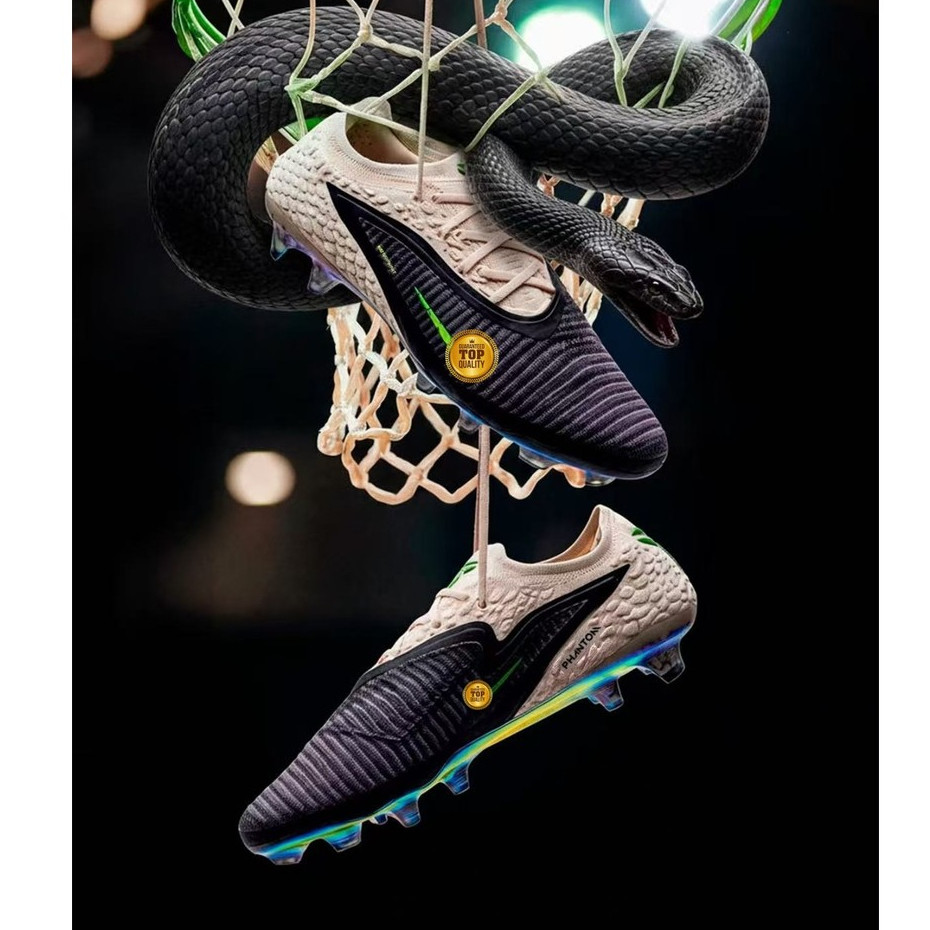 Phantom 6 Elite Elite FG รองเท้าฟุตบอลถักกันลื่นและทนทาน Size:36-45