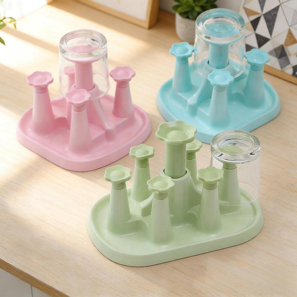 Cup and tea set12y Glass cup rack for hanging upside down, coffee storage shelf, desktop organizer f