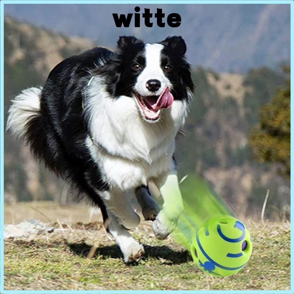 WITTE Wobble Wag Giggle Ball,ตลกรีดของเล่นสุนัข,ไม่จําเป็นต้องใช้แบตเตอรี่ปลอดสารพิษสัตว์เลี้ยง Sque