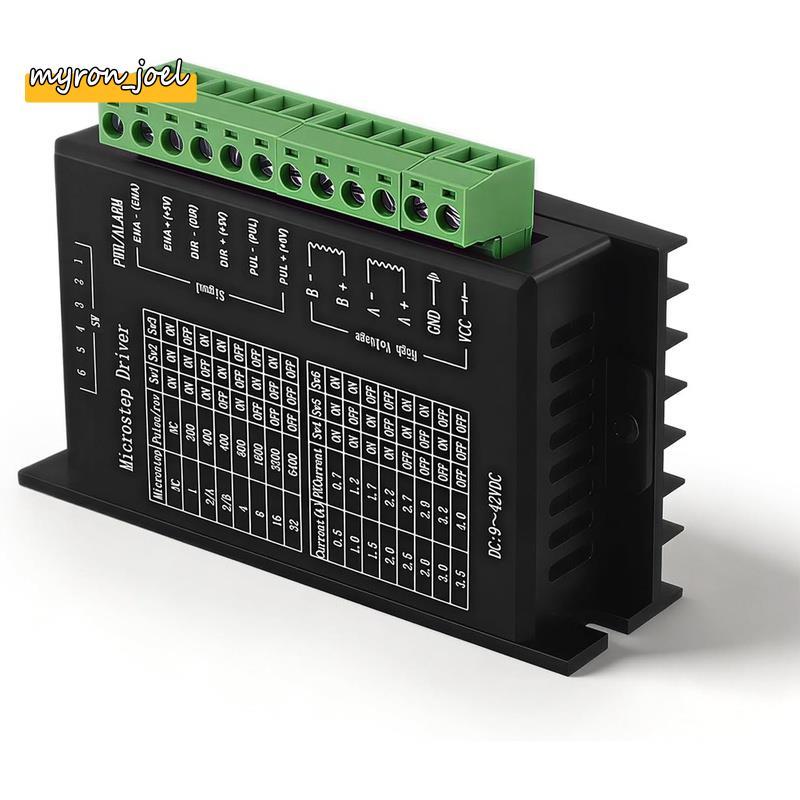 Stepper Motor Driver,TB6600 9-40V 4A 1-32 Microstep ปรับ Over-Current Protection สําหรับ CNC Router 