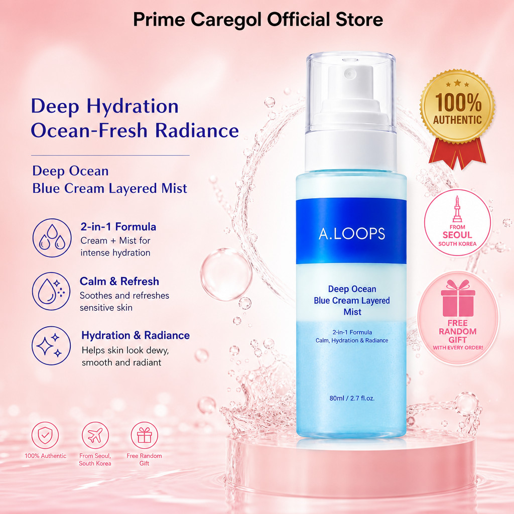 Arouge Deep Ocean Blue Cream Layered Mist 80ml สเปรย์ Deep Moisture เกาหลี Skincare Daily Beauty Car