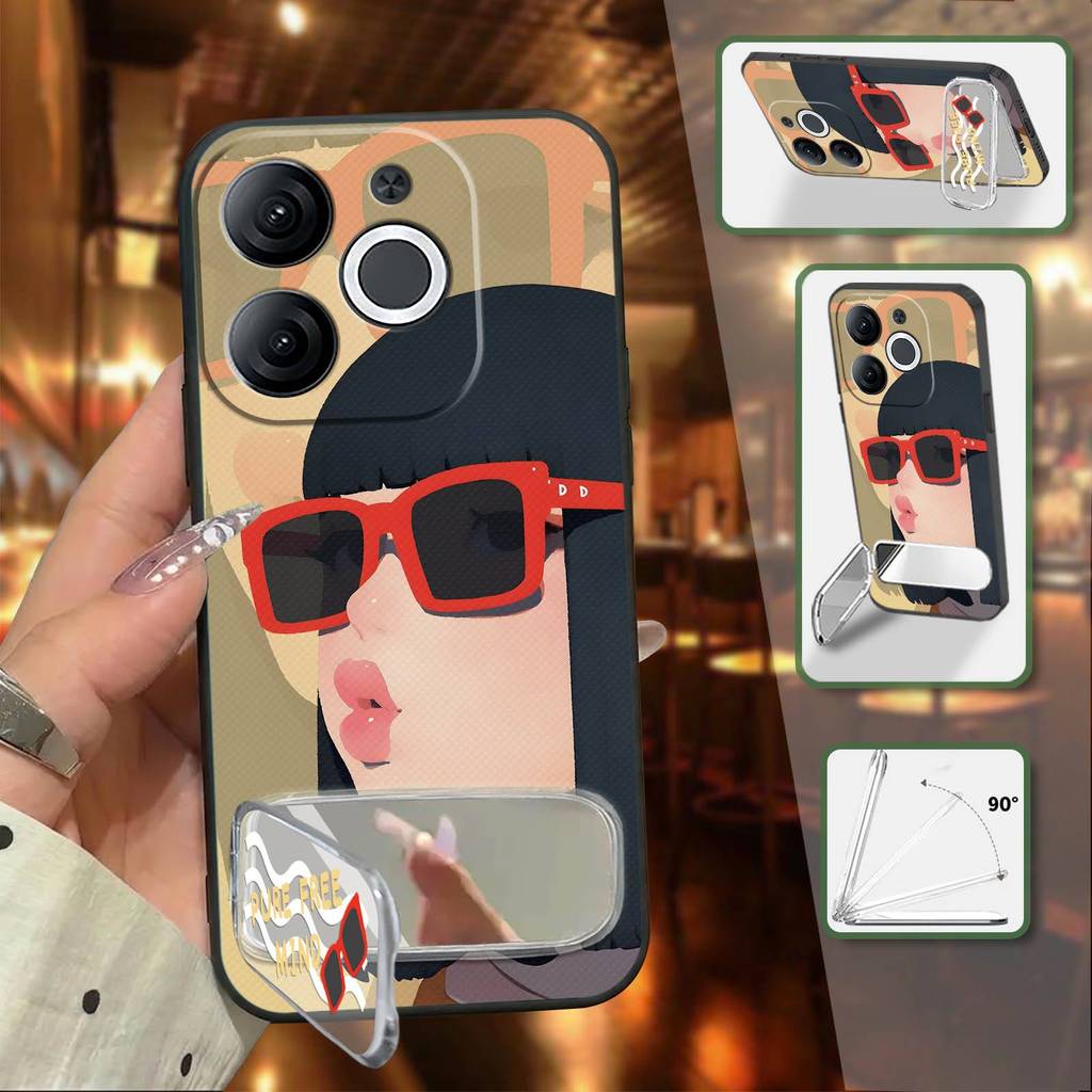 แพทช์ผ้า 3D เคสโทรศัพท์สําหรับ itel A80/A671LC ผู้ถือโทรศัพท์ซิลิโคนน่ารัก TPU กันน้ํานุ่มกรณีสามมิต
