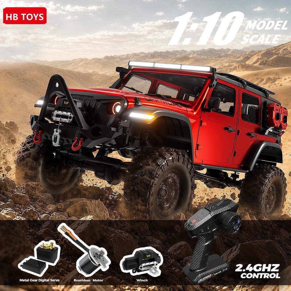 HBToys 1/10 Rbrushless R1011-R1016 R1001-R1006 4WD Off-Road รถบรรทุก C Crawler R1001-B R1011-B 826 o
