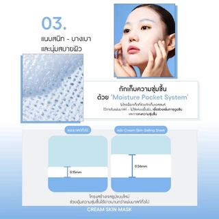 [ใหม่!!] Laneige Cream skin Milky Hydration Sheet Mask 33g 1ชิ้น แผ่นมาส์กเติมความชุ่มชื้นสูตรเข้มข้น ให้ผิวอิ่มฟูฉ่ำน้ำ