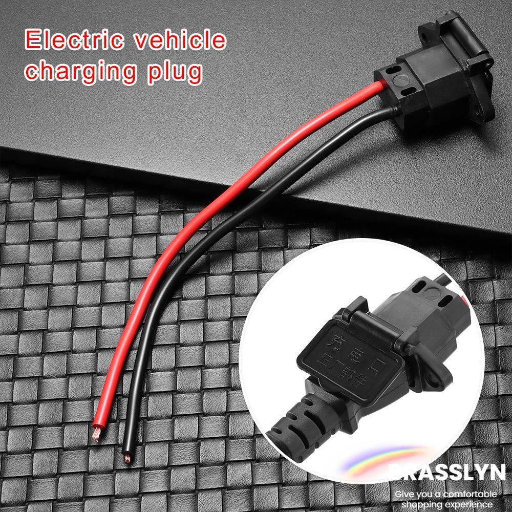 BRASSLYN 1/2/5pcs E-bike Battery Charger สําหรับ 36V 48V ปลั๊กชาร์จสามแนวตั้งชิ้นส่วนรถยนต์ไฟฟ้า