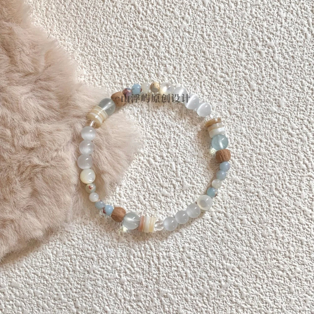 Freesia Baixue Cold Ethnic Opal Pearl Coconut Shell Bracelet Bracelet-Minges Shop