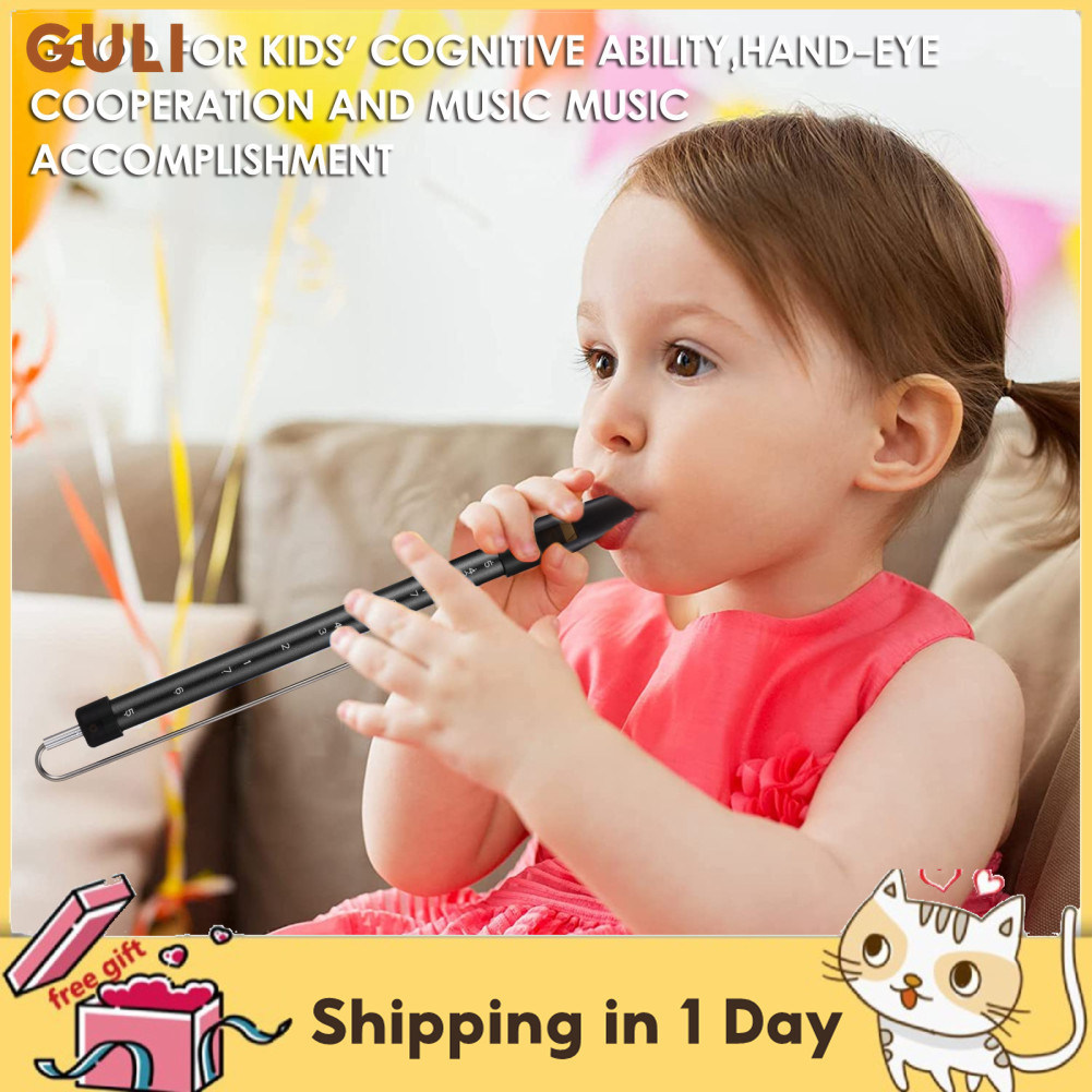 Guli โลหะสไลด์นกหวีดเครื่องดนตรีขนาดเลื่อนแท่งขลุ่ย Kazoo พร้อมอลูมิเนียมทนทานและก้านเหล็กสำหรับเด็ก