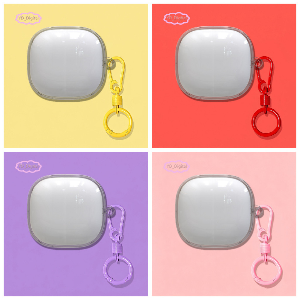 เข้ากันได้กับ Beats Fit Pro เคสหูฟัง Beats Fit Pro Transpent Clear หูฟังป้องกันเปลือกนุ่มพร้อมจี้ป้อ