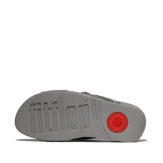 FITFLOP LULU BEADED-CHAIN CROSS SLIDES รองเท้าแตะผู้หญิง รุ่น E6G-C91 สี SILVER