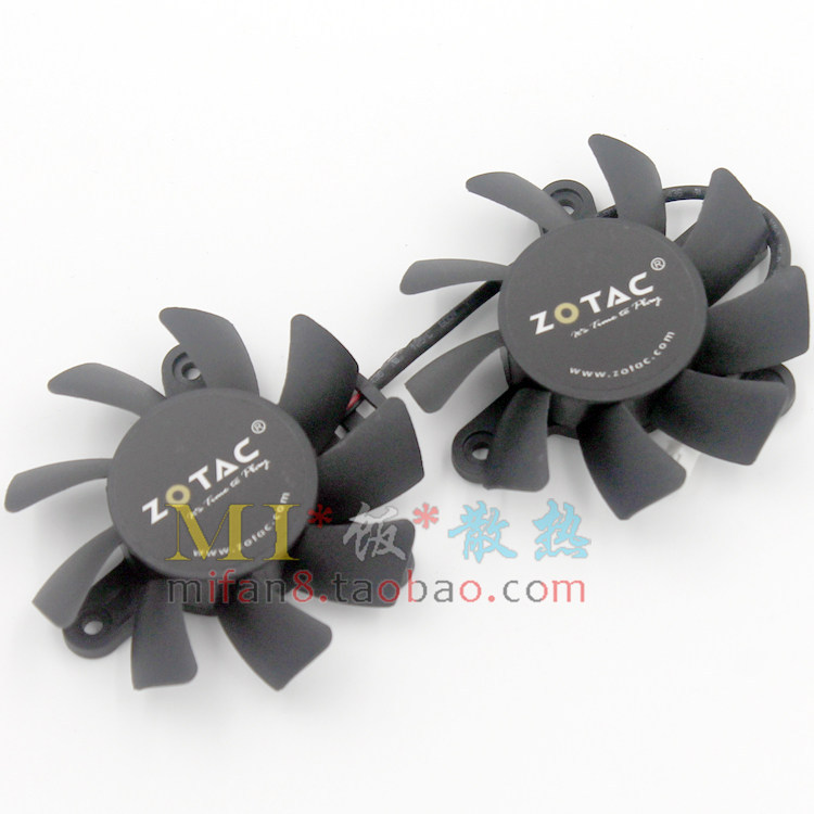 [หม้อน้ําขายร้อน] Sotai GTX650 650Ti Destroyer กราฟิกการ์ดระบายความร้อนพัดลมคู่ APISTEK GA72B2U