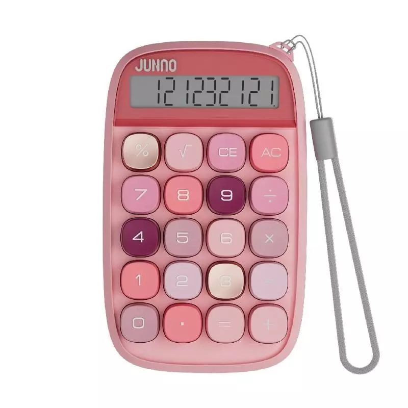 JUNNO เครื่องคิดเลข 10 หลัก รุ่น JN-660 สี Gold Pink