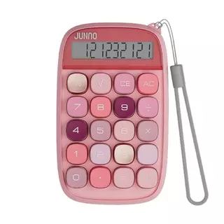 JUNNO เครื่องคิดเลข 10 หลัก รุ่น JN-660 สี Gold Pink