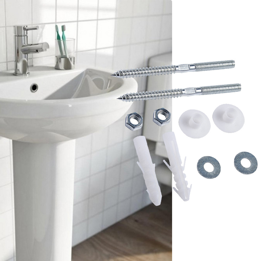 kc1ห้องน้ํา ชุดติดตั้งสแตนเลสสกรู Bolt สําหรับ Wall Mount อ่างล้างหน้าอ่างล้างจาน