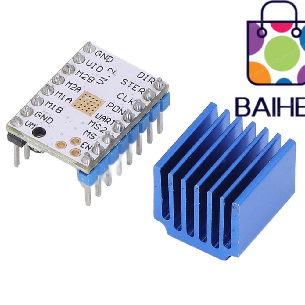 BAIHEE Silent Stepper Motor Module, Blue สี่เหลี่ยมผืนผ้า TMC2208 V1.2 Driver Board, พลาสติกอัพเกรด 