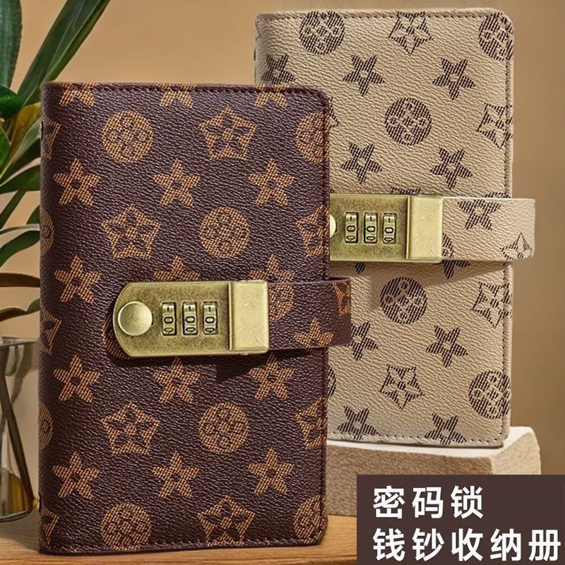 存钱神奇密码锁皮革防水存钱本纸币收藏夹现金收纳册攒钱本大容量Savings Book, Cash Savings Book, Banknote Savings Account Book, Childr