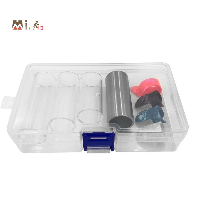 Mi4743iGuitar สไลด์สแตนเลสโลหะ/แก้วสไลด์นิ้วมือสําหรับกีตาร์ Banjo Ukulele String เครื่องมืออุปกรณ์เ