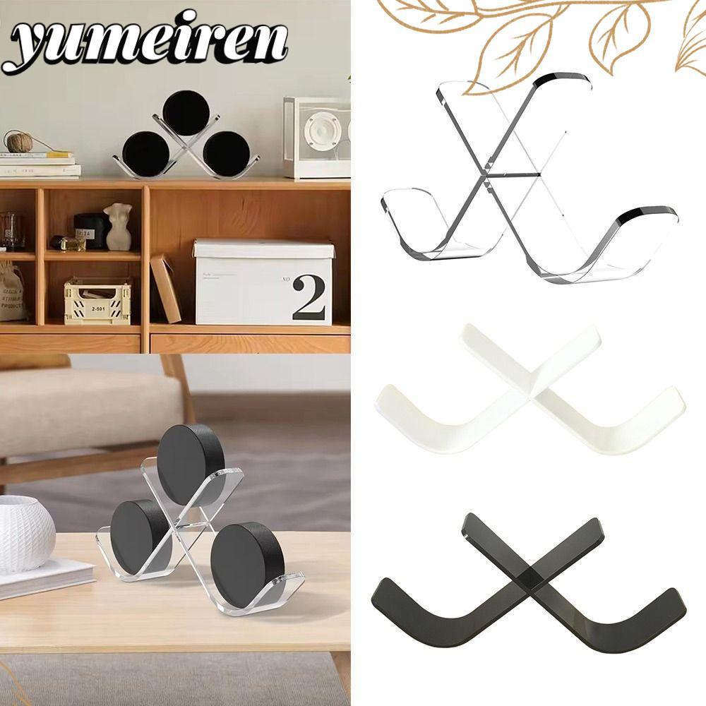 YUMEIREN Ice Hockey Puck Display Stand Holder,อะคริลิคโปร่งใสHockey Puck Display,Tripleกีฬาตกแต่งเดส