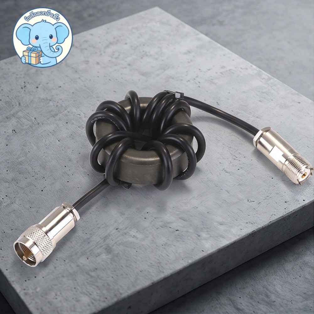 High Power Shortwave Choke Coil NiZn Ferrite Core RF Balun สําหรับการตอบสนองระหว่างการรบกวนในอุปกรณ์