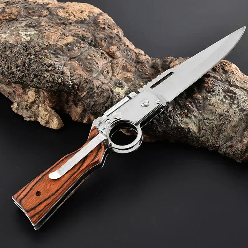 🔥 Outdoor folding knife, survival knife, EDC portable pocket knife, applicable to travel, barbecue k