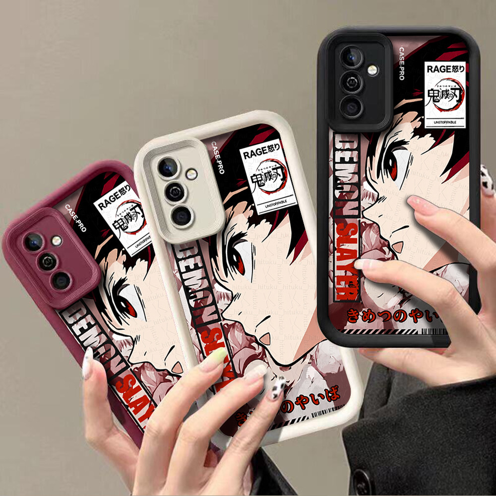 Samsung Demon Slayer ธีมแฟชั่นเคสกันกระแทกสําหรับ A06,A23,A13,A12,M12,A03s,A02s,M02s,S25 Ultra