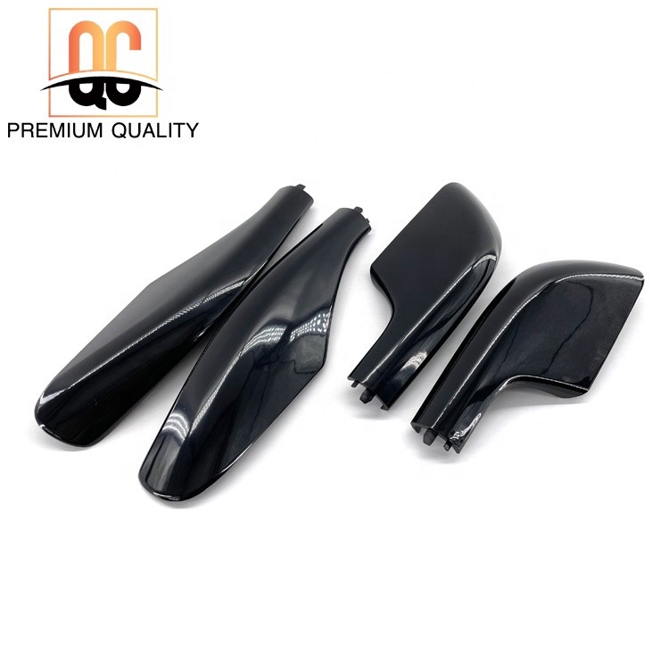 Premium-2 ด้านหน้าและด้านหลัง 2 ชุดรางหลังคาสีดําแร็คขาสําหรับ Land Cruiser FJ100 LC100