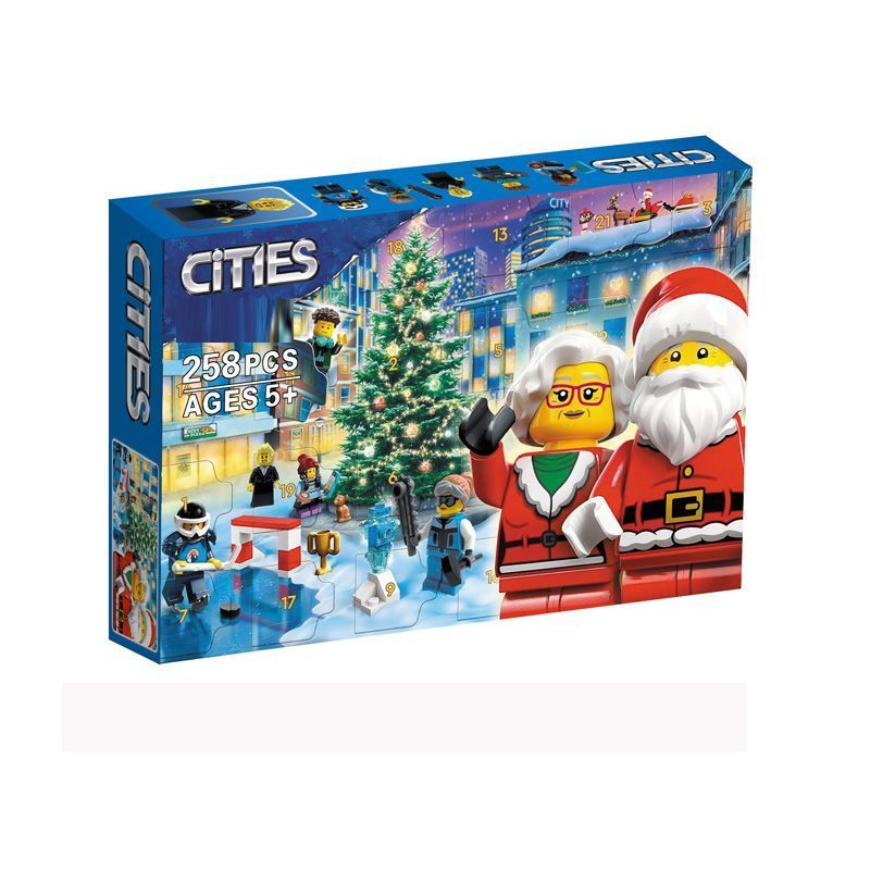 Building Block City Series 2026 ปฏิทินนับถอยหลังคริสต์มาส 60381 เด็กประกอบของเล่นวันหยุดของขวัญปีใหม