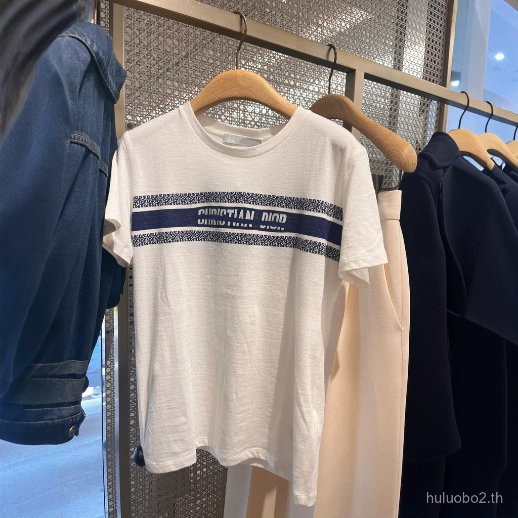 ซีดี Z6TS-. 26เอสเอส คลาสสิกจดหมายพิมพ์รอบคอไหล่แขนสั้นเสื้อยืดลําลองสลิมฟิตของผู้หญิง