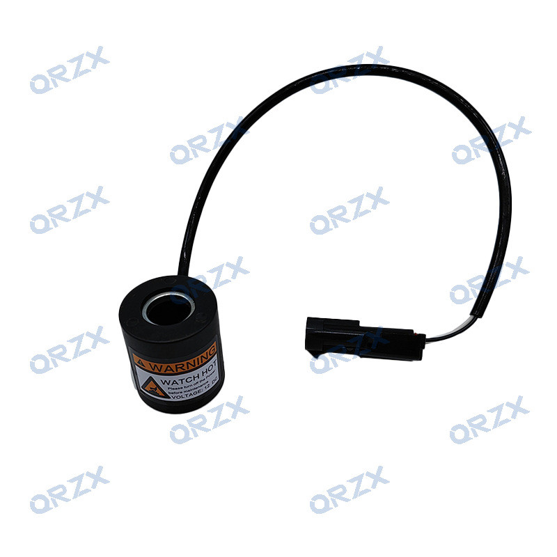 ขายร้อน-12V ล็อคความปลอดภัย Solenoid Coil สําหรับ SANY SY55 SY60 SY65 SY70 SY75C Excavator Pilot Con