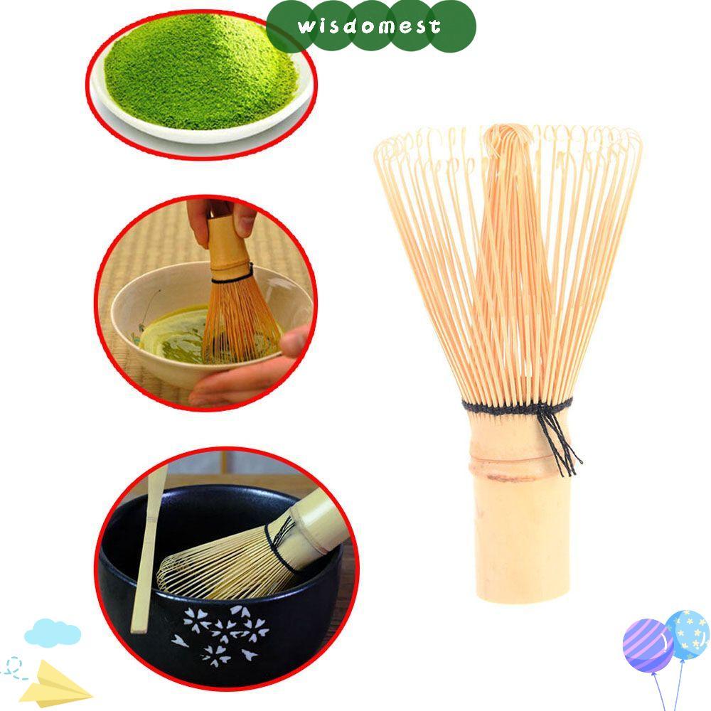 WISDOMEST 80 Fringe Bamboo Brush Home Kitchen Green Tea Matcha Bamboo Accessories