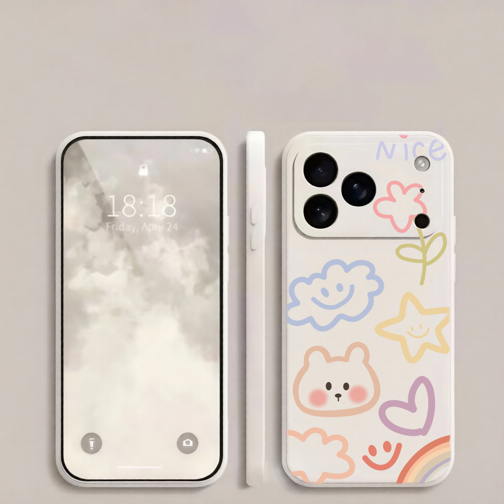 Ins Creative Line ดอกไม้เคสโทรศัพท์เหมาะสําหรับ Xiaomi 17U 17TPro 17T 15U 15 14U 14Pro 13Pro 12Pro 1