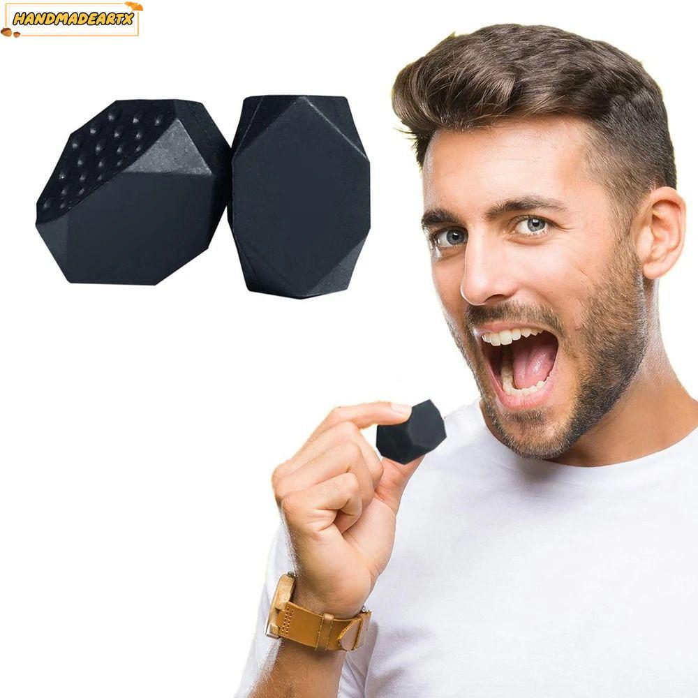 HANDMADEARTX Jaw Exerciser, Facial Chew Bite Muscle Anti-stress Redefine Jawline Trainer, Face Fitne