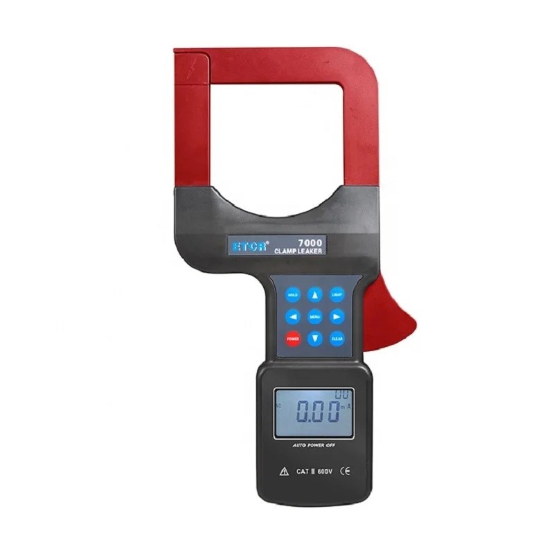 OZ2O ETCR7000 Flat Cable Leakage Clamp Meter เส้นผ่านศูนย์กลางขนาดใหญ่ 0.00mA-2000A เครื่องมือวัดกระ
