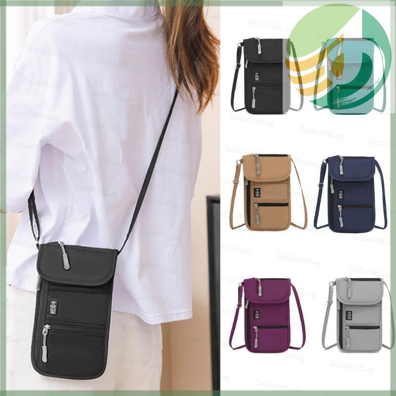 Yf9 As Blocking Oxford Neck Card Holder Card And Passport Holder Crossbody Bag สําหรับผู้ใหญ่