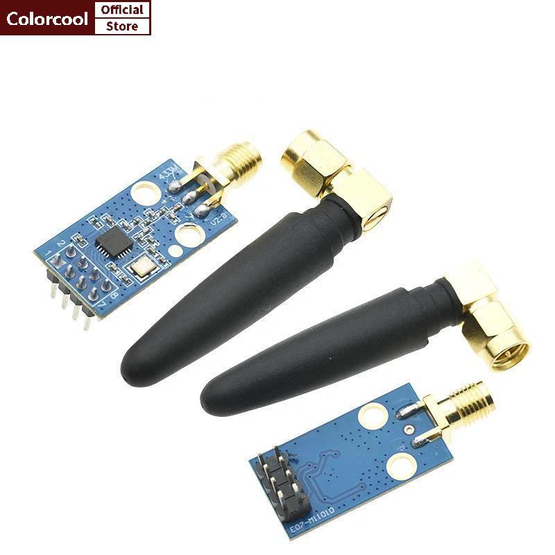 TH CC1101 433MHz โมดูลไร้สาย RF พร้อมเสาอากาศ SMA Plug and Play สําหรับการแข่งขันการออกแบบอิเล็กทรอน