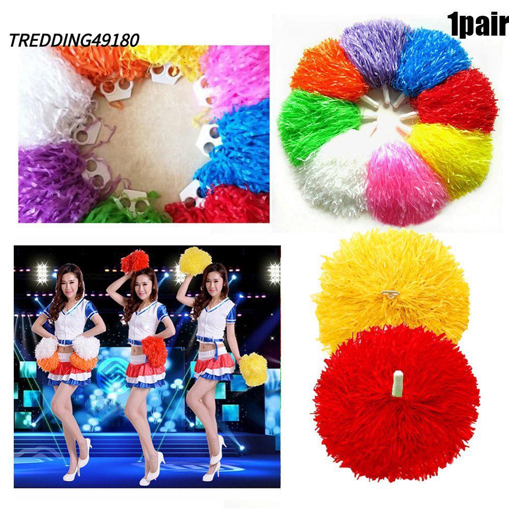 TREDDING49180 1 คู่เชียร์ลีดเดอร์ pompoms Double hole handle Concert Dress เครื่องแต่งกาย Dance Part