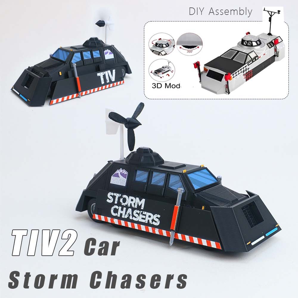 Delta Force ATS TIV2 Storm Chaser Vehicle Model 3D Tornado Intercept Car Collection Gift