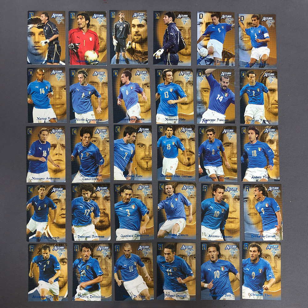 Panini Panini Panini 2004 อิตาลีทีม AZZURRI Star Cabu Von Inza Gibpierototi