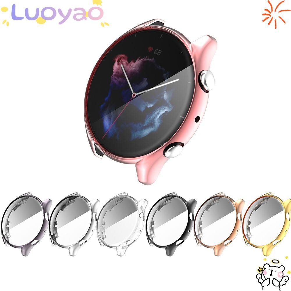 LUOYAO1 อุปกรณ์เสริมเชลล์ป้องกันหน้าจอป้องกันสําหรับ Amazfit GTR 3/GTR 3