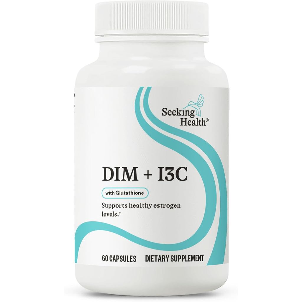 Seeking Health DIM & I3C - รองรับการเผาผลาญตับเพื่อสุขภาพของ Estrogen - สูตรที่มี DIM & I3C เพื่อรอง