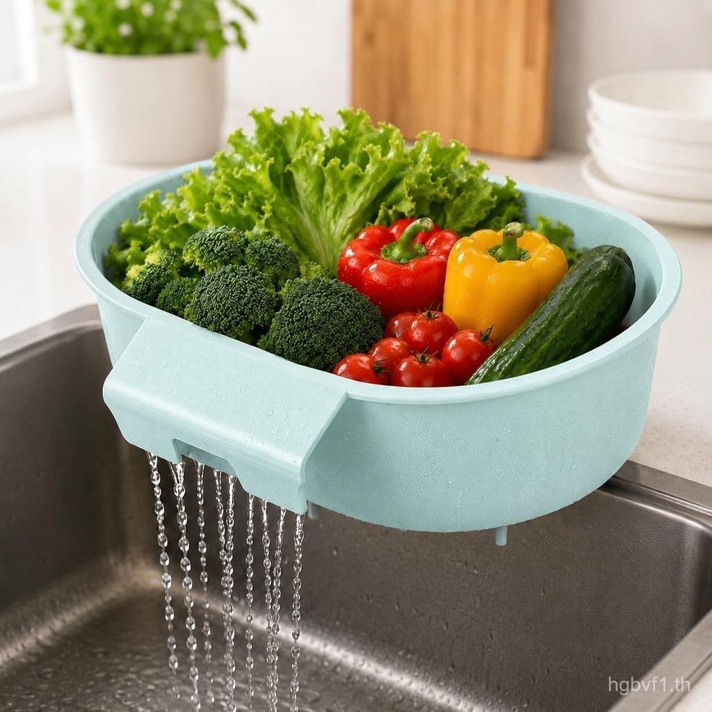 Over Sink กระชอนมีด้ามจับ 9.5"  6.5" .9" – ตะกร้ากรองอ่างล้างจานสําหรับล้างผักและผลไม้, พาสต้าระบายน