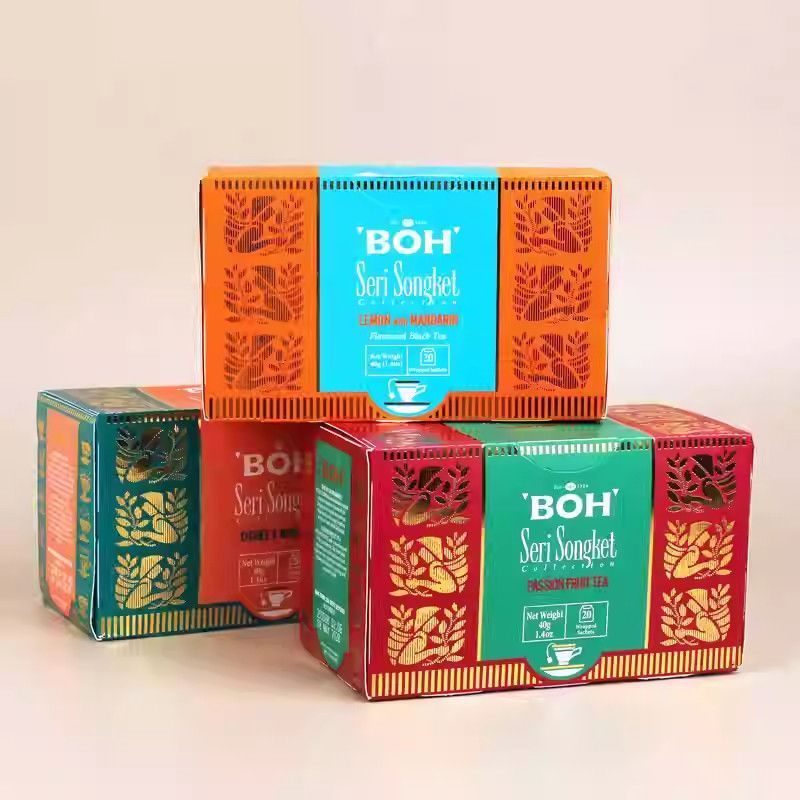 Malaysia BOH Passion Fruit Earl Grey Black Tea Lychee Rose Flavour Black Tea Bag 9/1/1