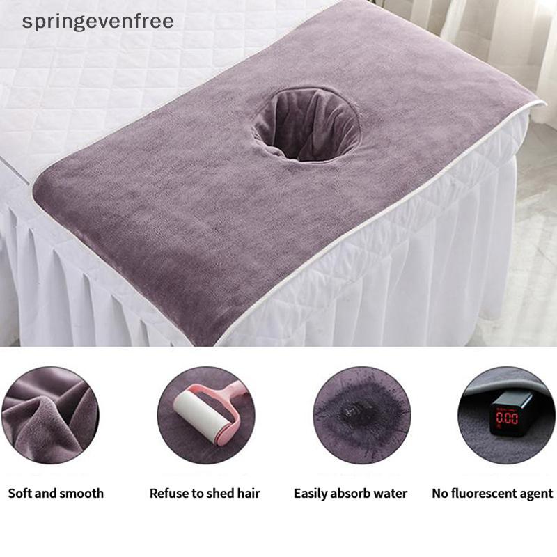 Springevenfree 40*80 ซม.Thiened Beauty SPA โต๊ะนวด Planking Face Towel พร้อมเตียงหลุม th
