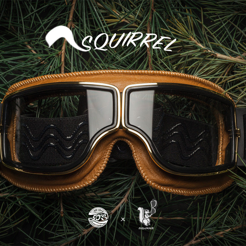 [50S] Squirrel Series Retro Harley Motorcycle Pilot Goggles Goggles Goggles