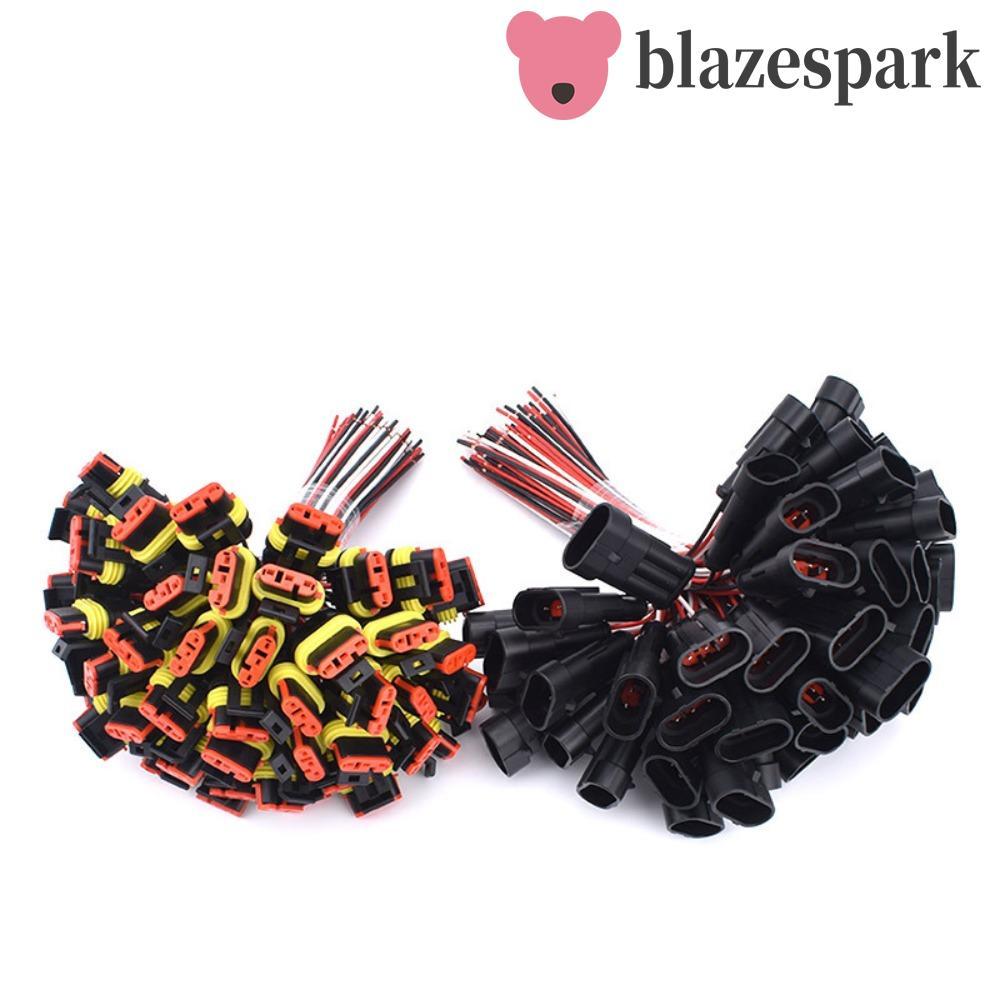 BLAZESPARK ปลั๊กขั้วต่อไฟฟ้า Plug-In Unit Wear-Resisting เพื่อวาดและใส่ 1P 2P 3P 4P 5P สายรัดสายไฟชา
