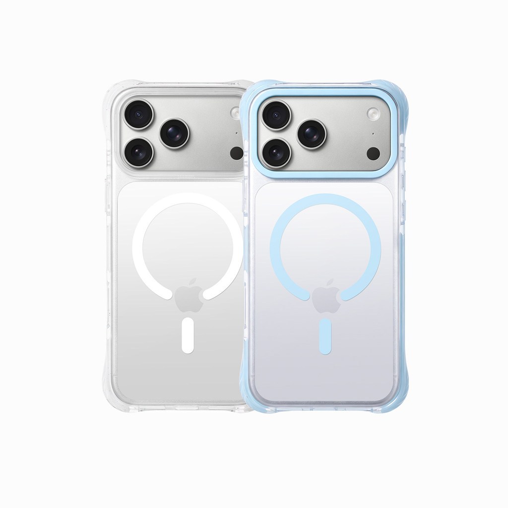 QUMI QUMI โปร่งใส Gummy Magnetic เหมาะสําหรับ iPhone18promax เคสโทรศัพท์ Apple 18promax Apple 18pro 