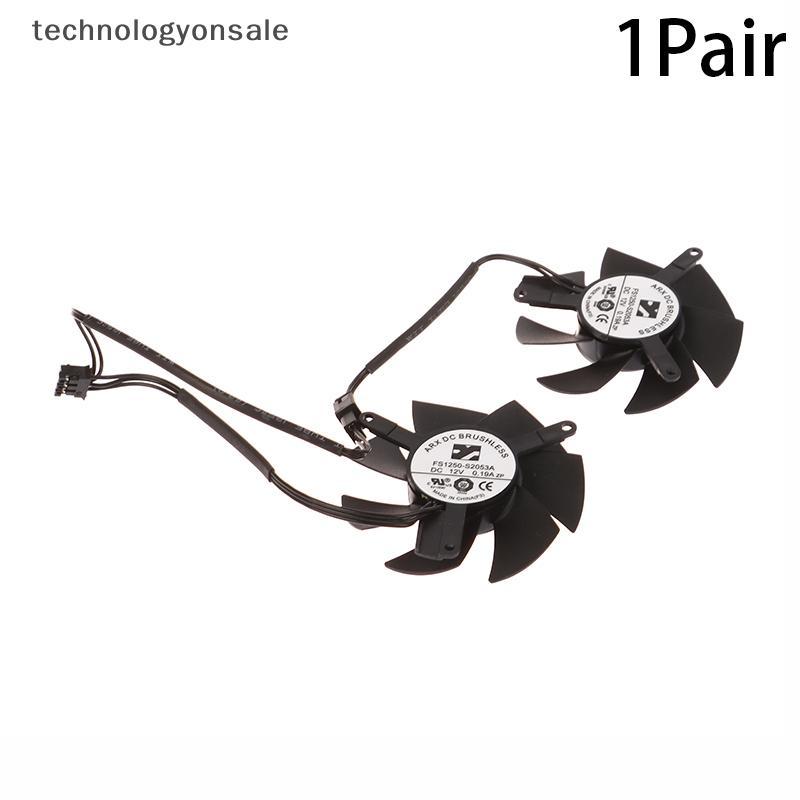 [Tech] 1 คู่ FS1250-S2053A 0.19A GPU VGA Video Cooler กราฟิกการ์ดพัดลมสําหรับ GTX 1650 1630 GTX1650 