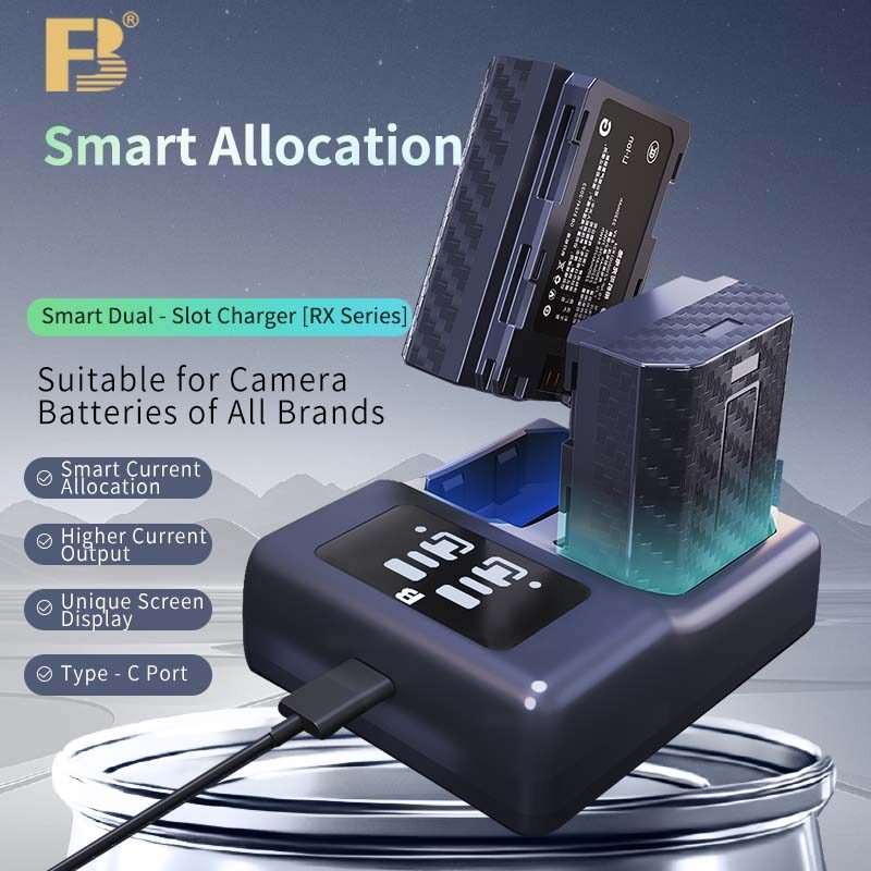 FB NP W126 W126S Dual Slot USB Battery Charger สําหรับกล้อง Fujifilm XS10 XT30 II XA7 XA5 XA3 XT200 