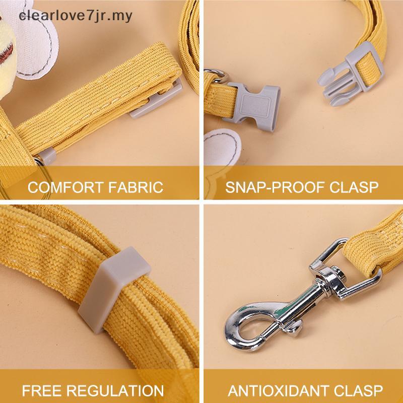 Clearlo Cat Harness & Leash Set, Cats Escape Proof - Cute Bee Plaid Lightweight Soft Harness MY