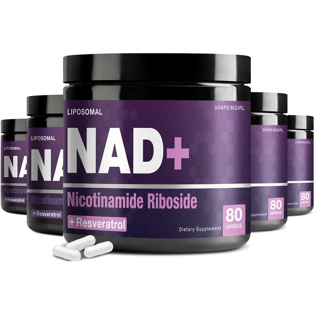 อาหารเสริม NAD - NAD+ พร้อม Nicotinamide Riboside (NR) และ Resveratrol 400 แคปซูล
