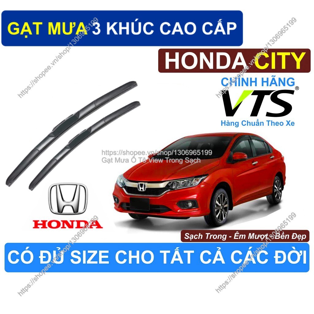 3-Segment Wipers Clean Honda City, คู่ Honda City, ที่ปัดน้ําฝน Honda City